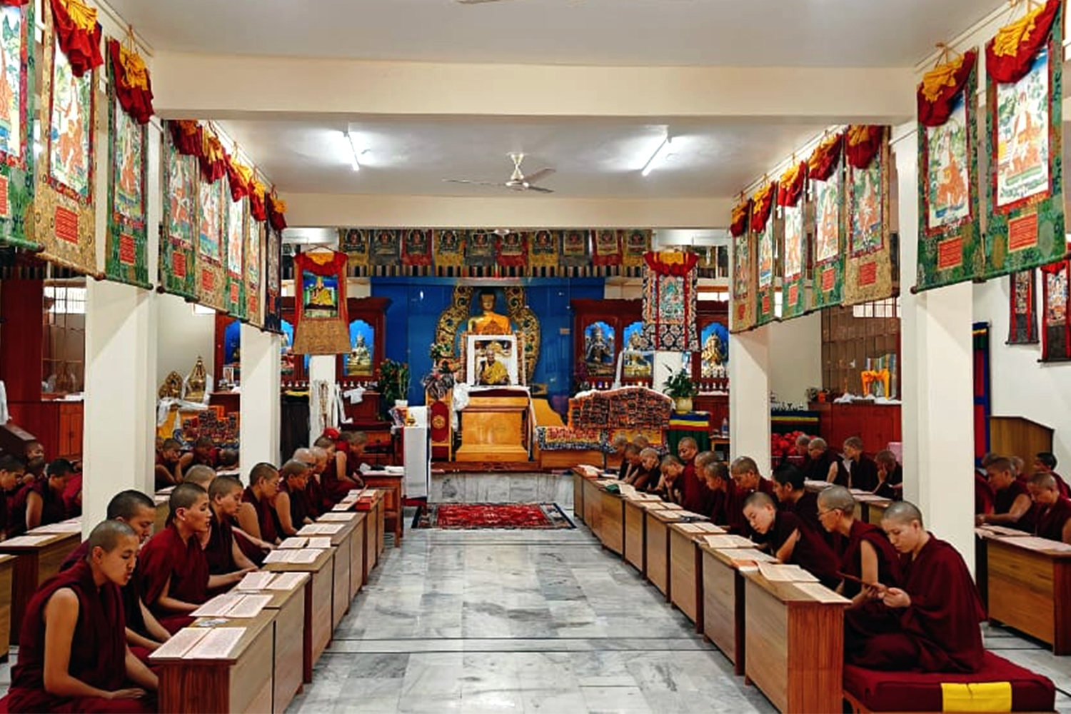 Collective Kangyur Reading During the Sacred Month of Saga Dawa